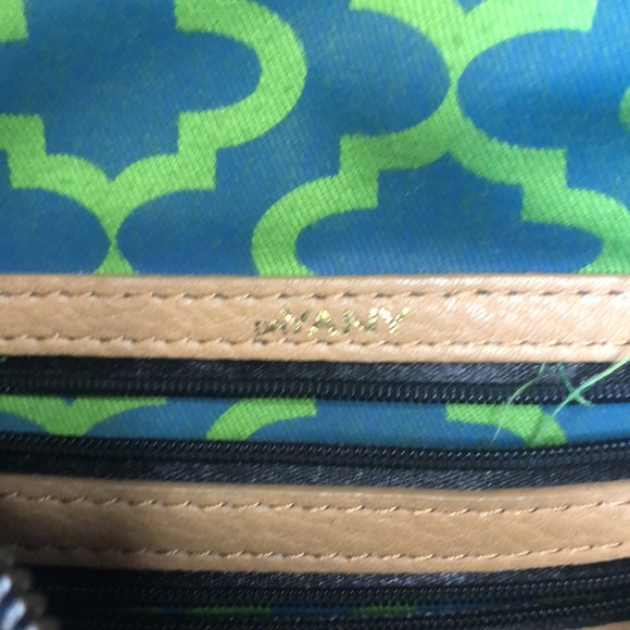 orYANY Adele brown  color block pebbled large leather shoulder handbag. - Picture 11 of 15